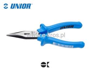 Szczypce tnące półokr. 160mm czarne Unior