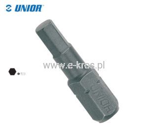 Końcówka imbus  6.0x25mm 3szt. Unior
