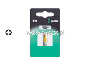Końcówka PZ2/ 25mm Premium TiN SB Wera