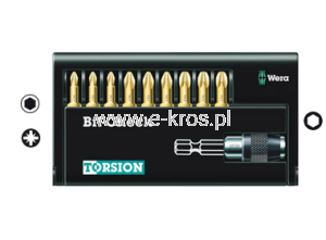 Zestaw końcówek z uchwytem 10el. Torsion 8155-9