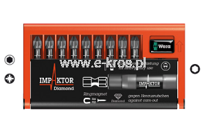 Zestaw końcówek z uchwytem 10el. Imp DC 8755