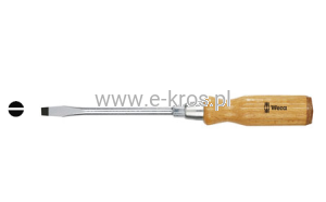 Wkrętak płaski uchwyt drewno 2.0x12.0x200mm Wera