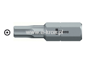 Końcówka imbusowa  6.0x 25mm z otwor. uchwyt 1/4''