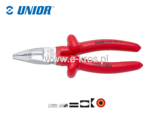 Szczypce monterskie 180mm VDE Unior