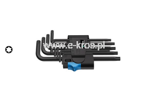 Klucze TORX T8-40 9szt. L HF Wera