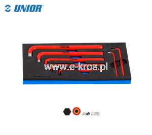 Zestaw kluczy VDE imbus 3-12mm 7szt. Unior