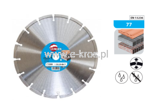 Tarcza diamentowa beton/kamień 125x22,23 Wys.7