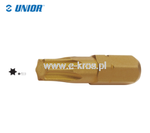 Końcówka TORX 25x25mm tytan 3szt. Unior