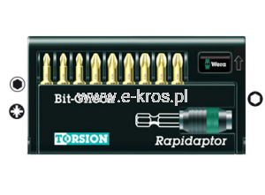 Zestaw końcówek z uchwytem 10el. Torsion 8655-9