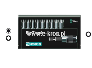 Zestaw końcówek z uchwytem 10el. Torsion TX 8167-9